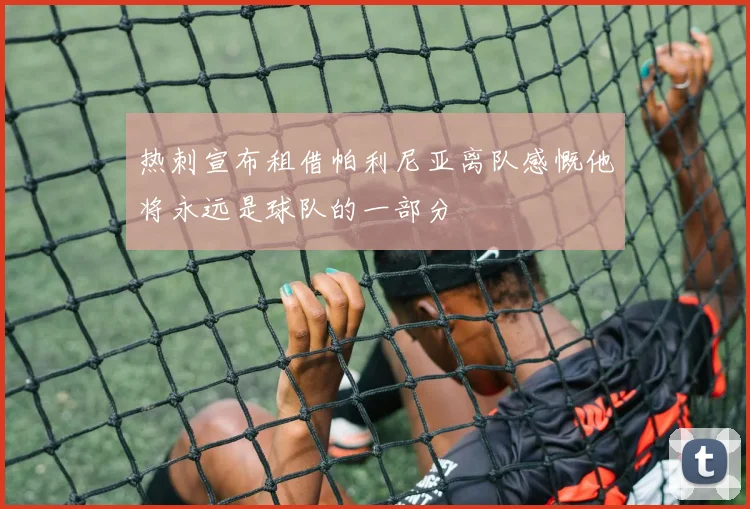 热刺宣布租借帕利尼亚离队感慨他将永远是球队的一部分
